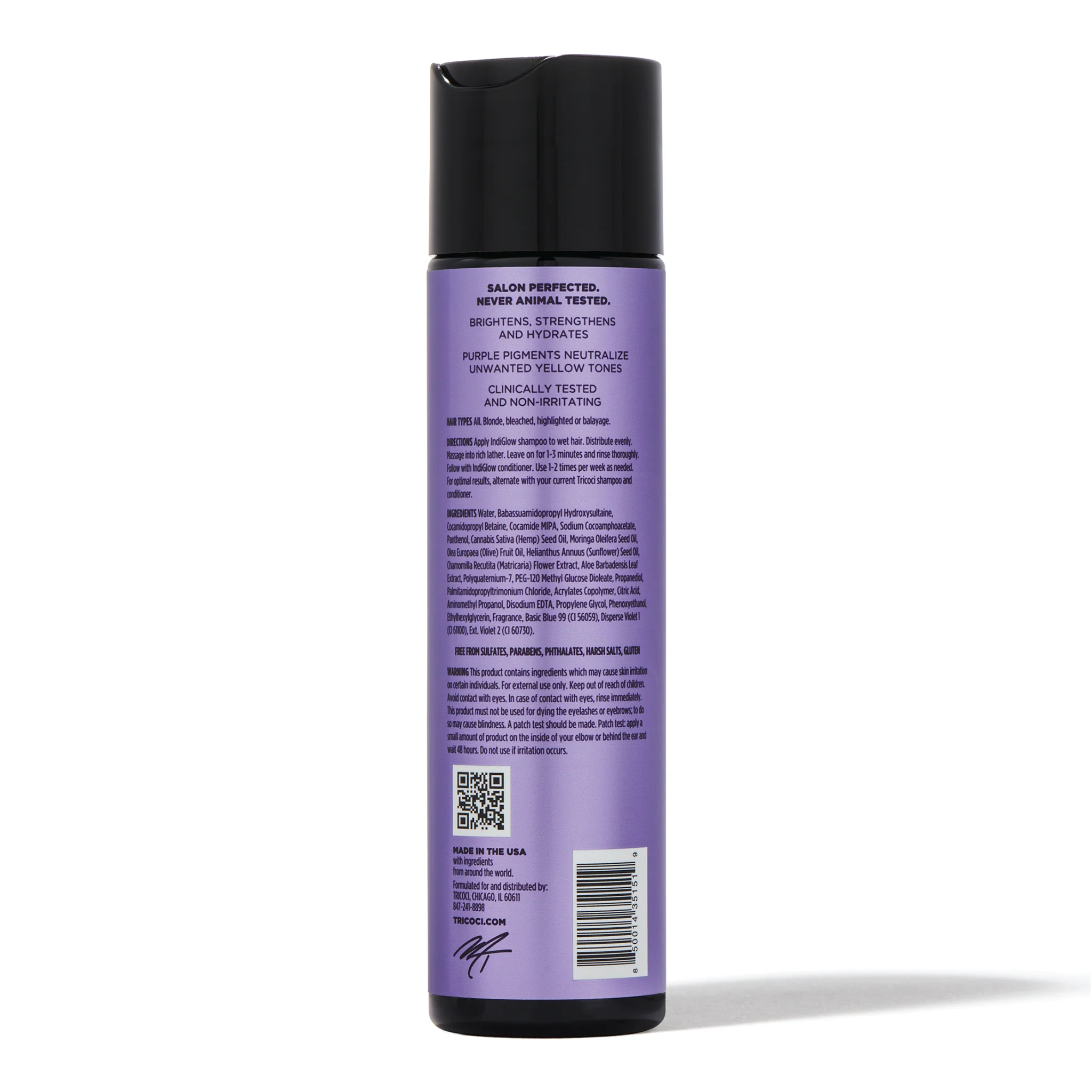Tricoci IndiGlow De-Brassing Shampoo - Image 4